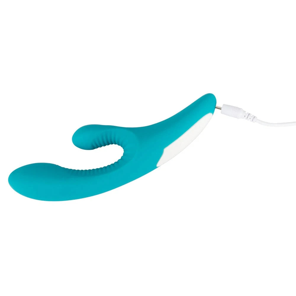 Javida Rechargeable Stimulating Rabbit - PlayBlue