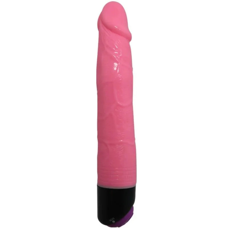 Colorful Sex Realistic Vibrator Pink - 8 Inch - PlayBlue