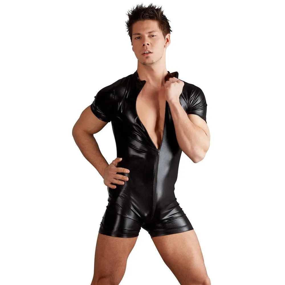 Svenjoyment - Mens Wetlook Playsuit - XL - PlayBlue
