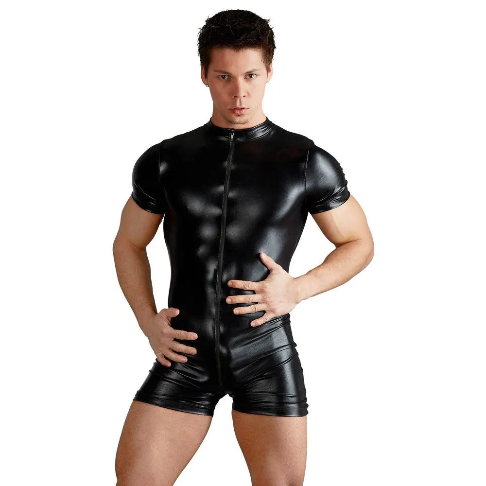 Svenjoyment - Mens Wetlook Playsuit - XL - PlayBlue