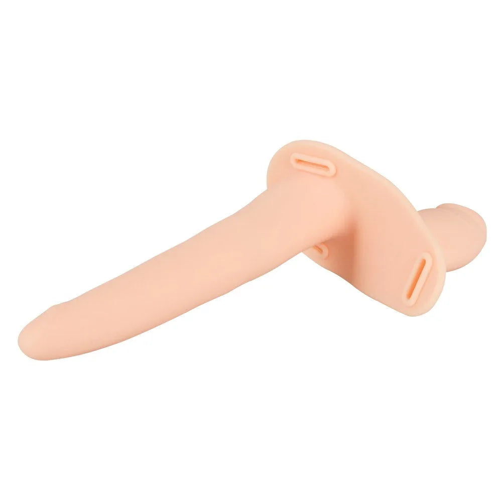 Vibrating Rechargeable Double Strap-On - PlayBlue