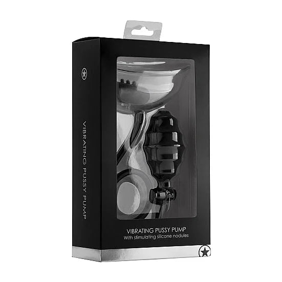 Vibrating Pussy Pump - Black - PlayBlue