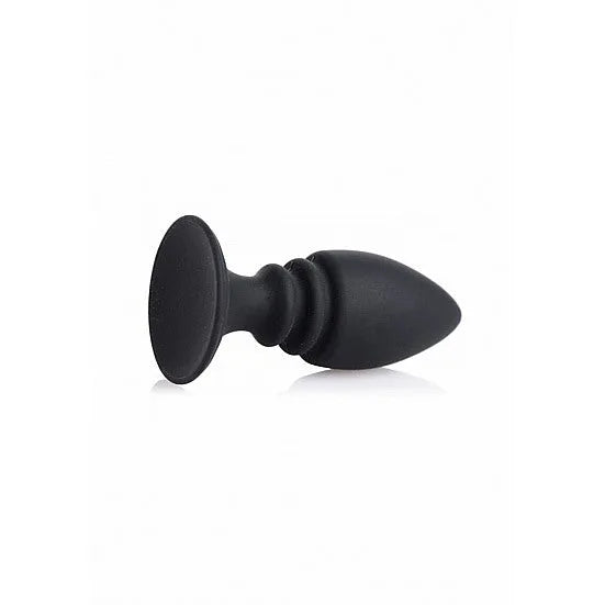 Male Harness with Silicone Anal Plug - Black - PlayBlue