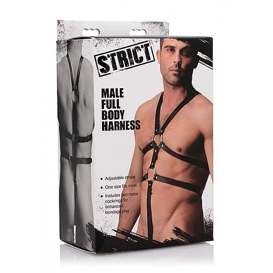 STRICT Male Body Harness - PlayBlue
