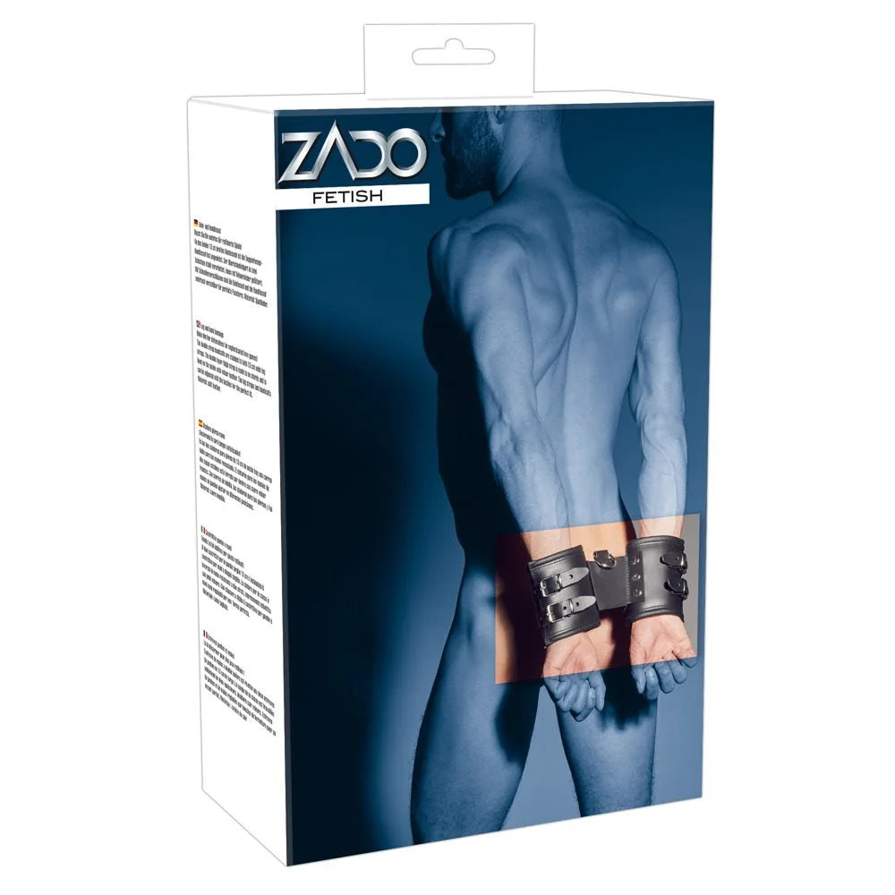 Zado - Wide Padded Leather Cuffs - PlayBlue