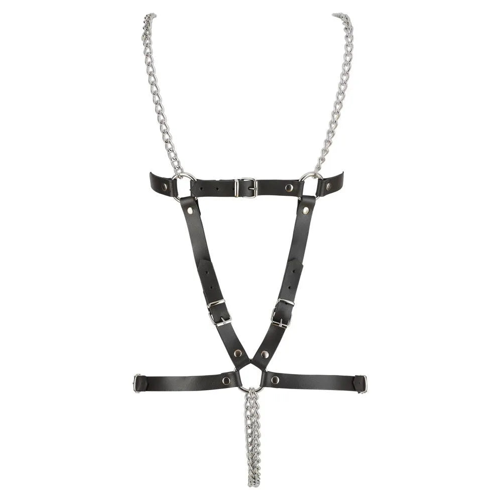 Zado - Full Leather Harness - PlayBlue