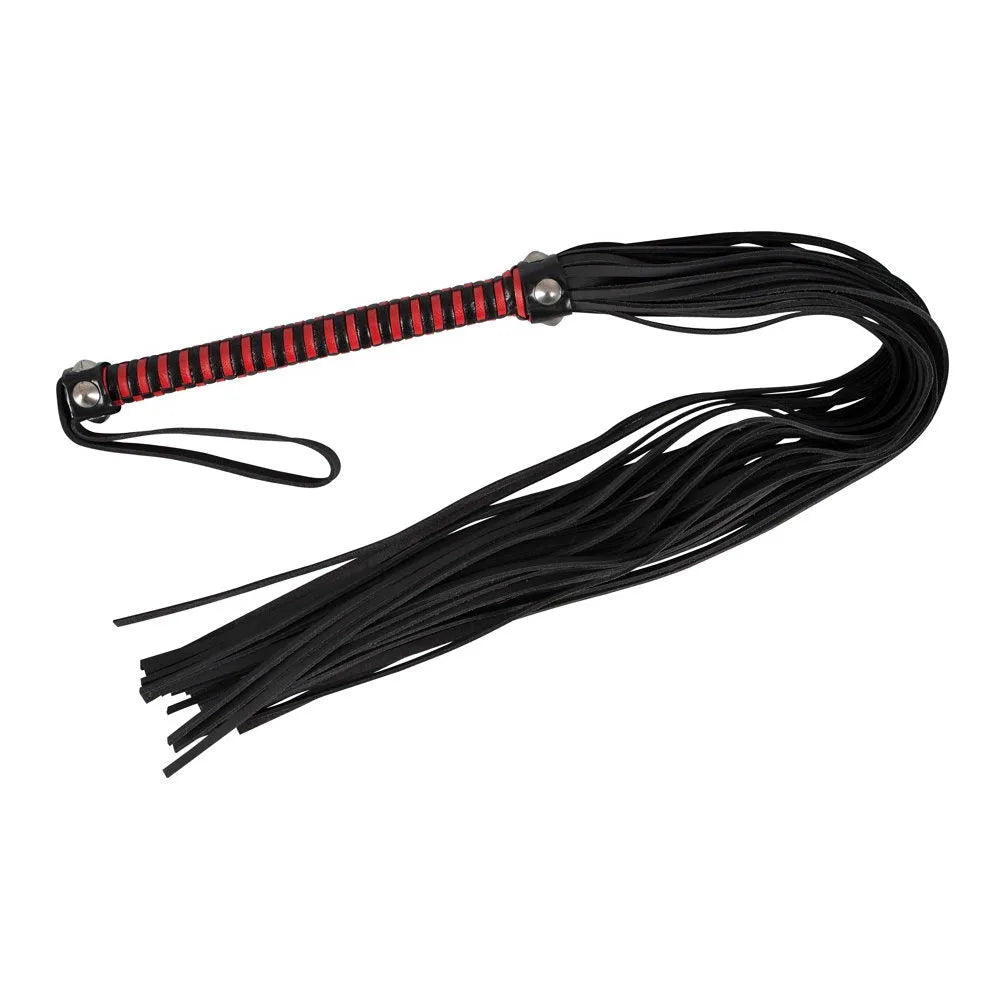 Zado - Full Woven Handle Leather Whip - PlayBlue