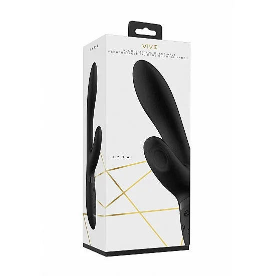 Vive Kyra - Clitoral Rabbit with Pulse Plate - PlayBlue