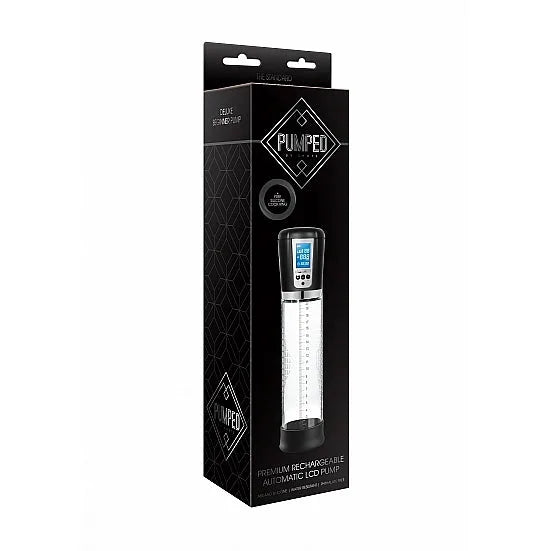Premium Rechargeable Automatic LCD Pump - Transparent - PlayBlue