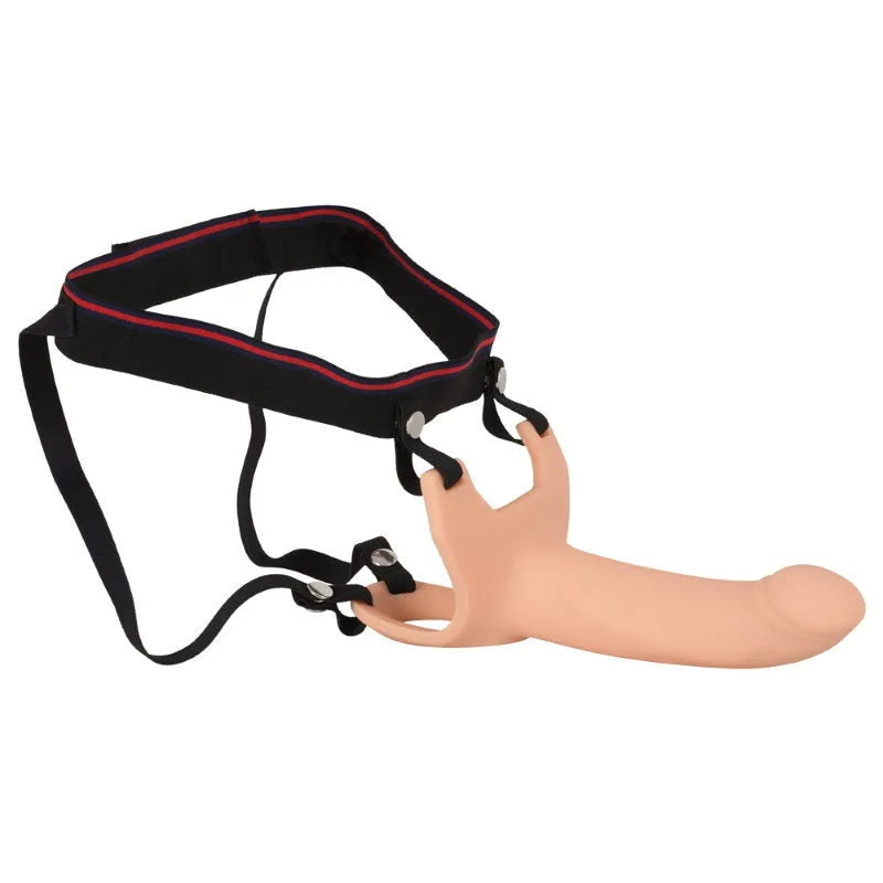Silicone Hollow 6.5 Strap-on - PlayBlue