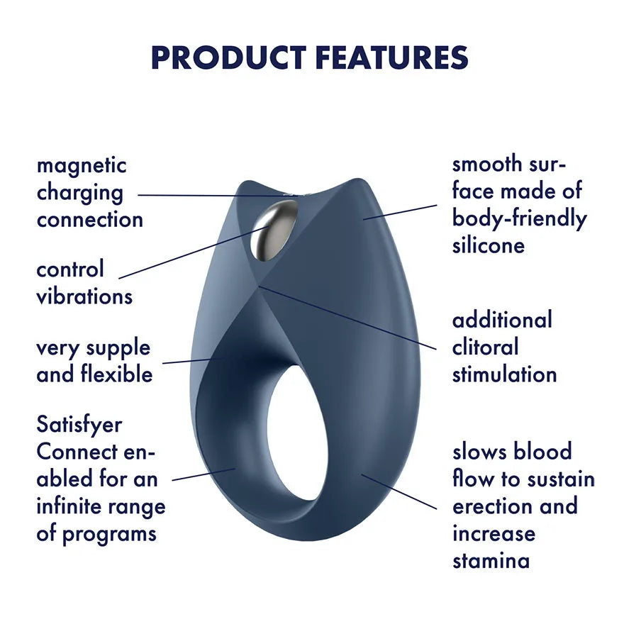 Satisfyer - Royal One - Ultimate Vibrating Cock Ring - PlayBlue