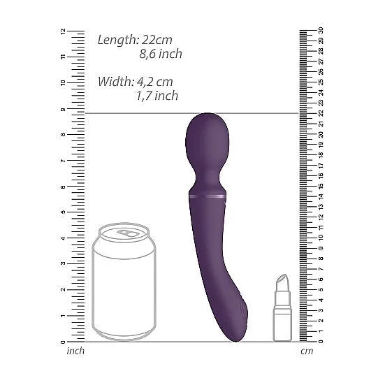 Vive - Enora Dual Wand & Vibrator Rechargeable - PlayBlue