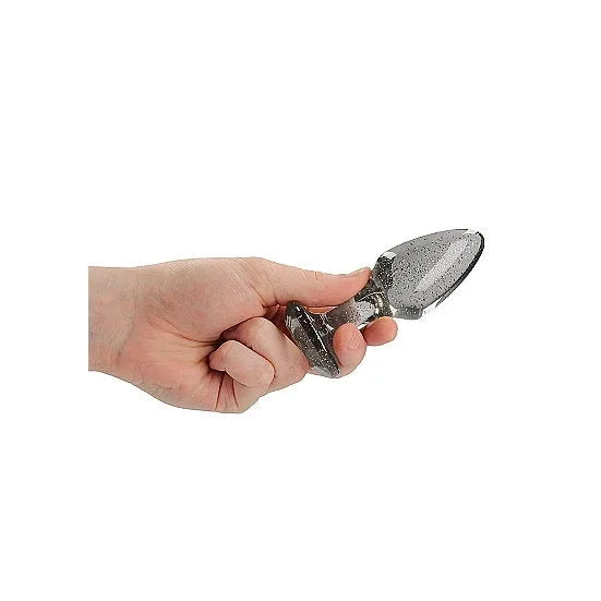 Acrylic Silverchip Butt Plug 3-Piece Set - Silver - PlayBlue