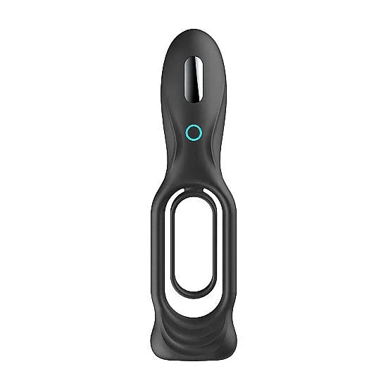 Sono - Vibrating Rechargeable Dual Silicone Cock Ring - PlayBlue