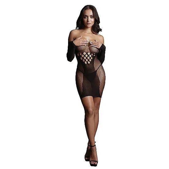 Le Désir - Long Sleeved Mini Dress - PlayBlue