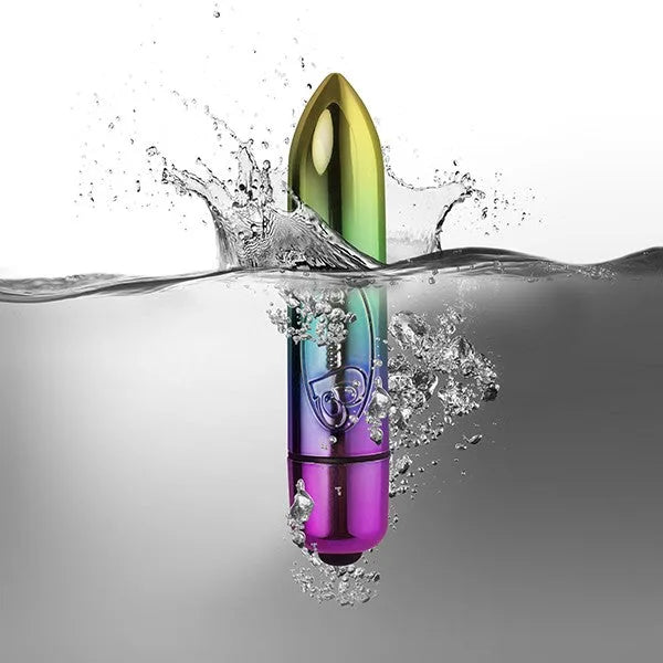 Rocks Off - 7 Speed Rainbow 80mm Bullet - PlayBlue