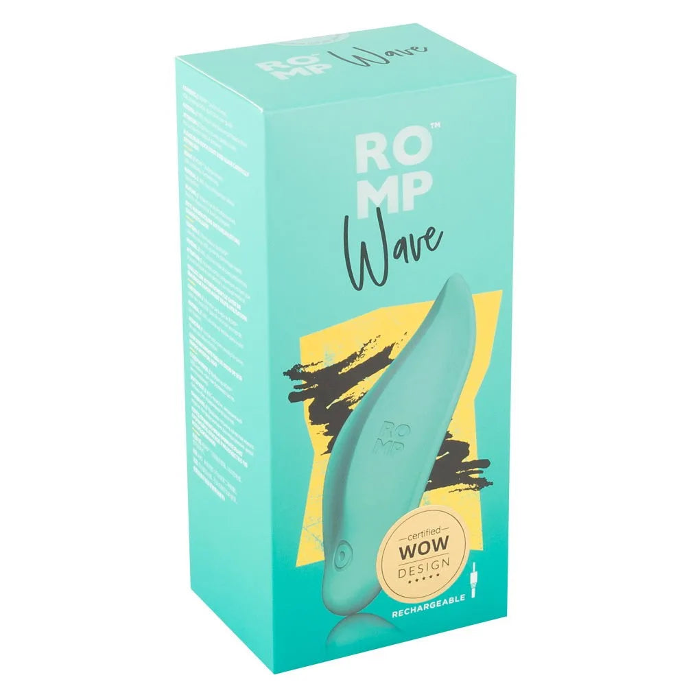 ROMP by Womanizer - Wave Chargeable Clitoral Vibrator - PlayBlue