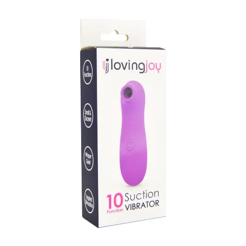 Loving Joy 10 Function Clitoral Suction Vibrator - PlayBlue