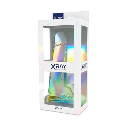 XRAY Clear Cock & Balls 8"