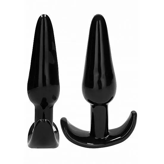 Sono - No. 80 - 4-Piece Butt Plug Set - Black - PlayBlue