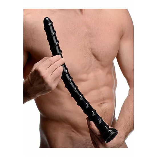 1.5 Swirl Hose -18 Long - Suction Dildo - PlayBlue