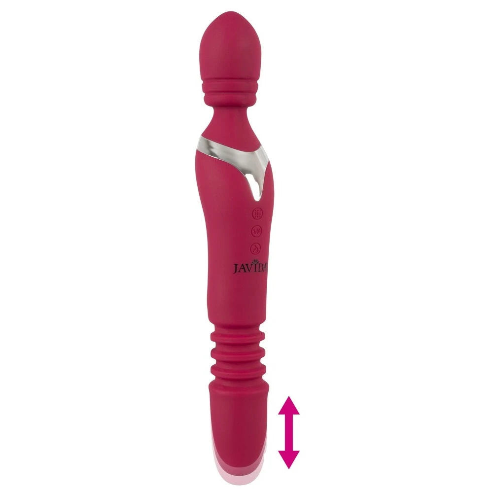 Javida Thrusting Rechargeable Dual Wand - PlayBlue