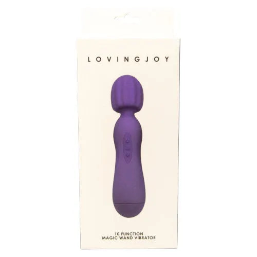 Loving Joy 10 Function Magic Wand Vibrator Purple - PlayBlue
