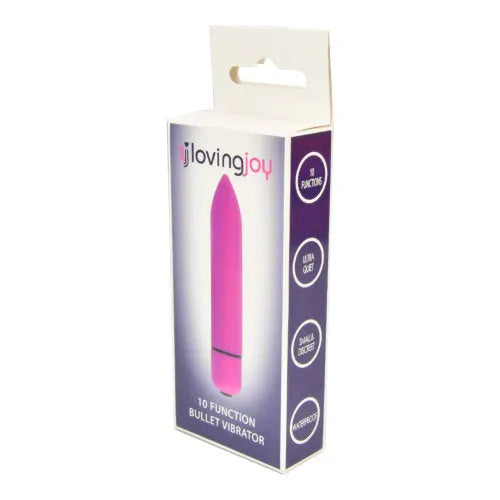 Loving Joy 10 Function Purple Bullet Vibrator - PlayBlue