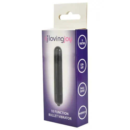 Loving Joy 10 Function Obsidian Bullet Vibrator - PlayBlue