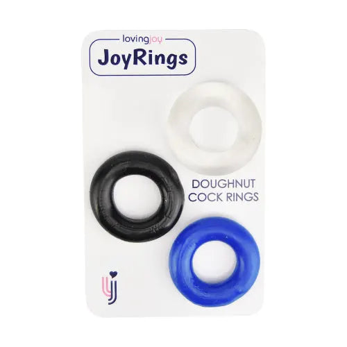 JoyRings Doughnut Cock Rings (3 Pack) - PlayBlue
