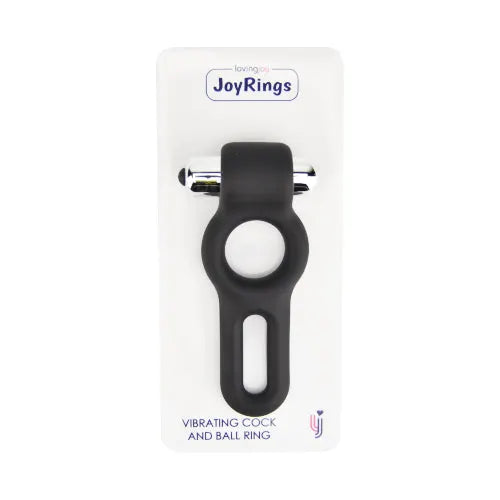 JoyRings Silicone Vibrating Cock and Ball Ring - PlayBlue