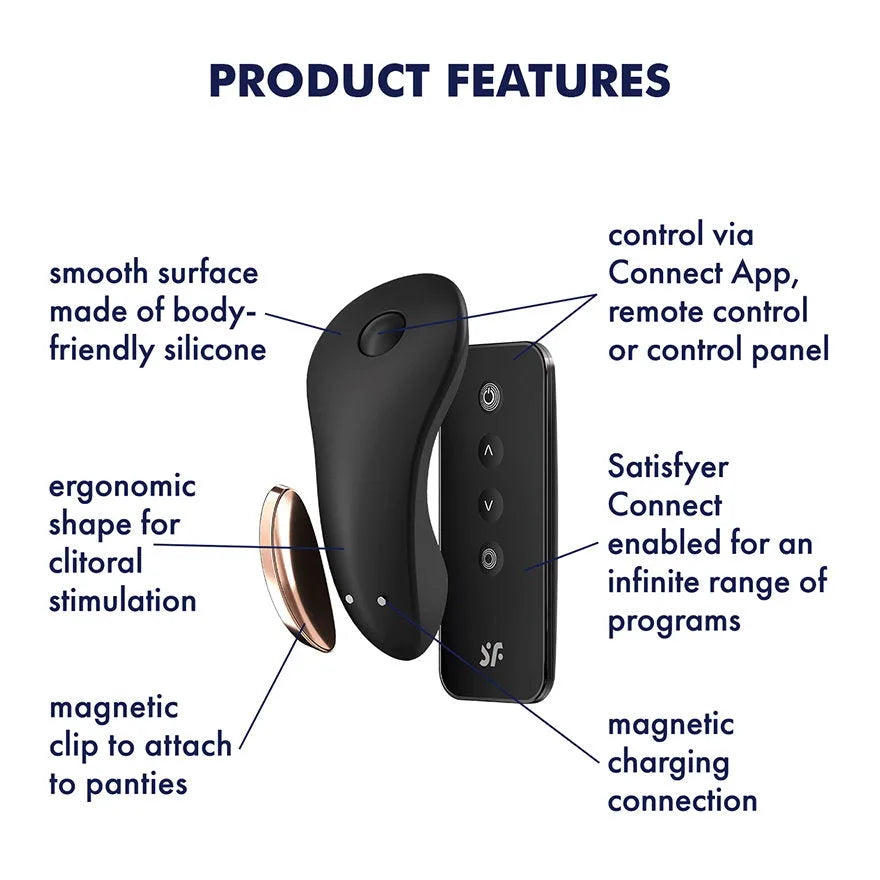 Satisfyer - Little Secret Remote Panty Vibrator - PlayBlue