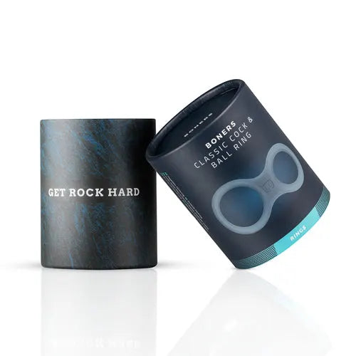 Boners Silicone Cock Ring And Ball Stretcher - PlayBlue