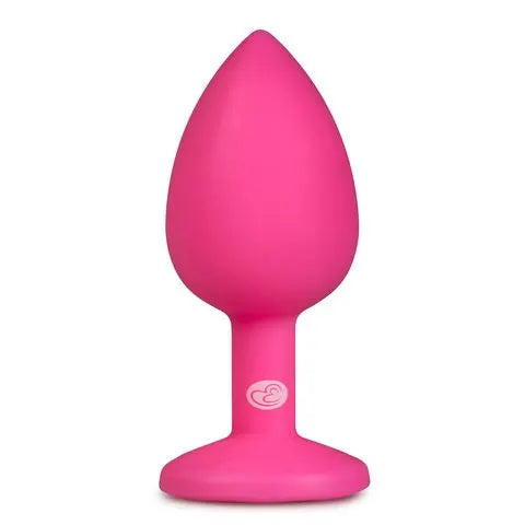 Silicone Diamond Plug - Pink - Large - PlayBlue