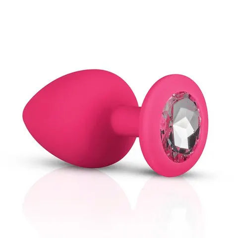 Diamond Silicone Butt Plug Set (3 Pack) - Black - PlayBlue