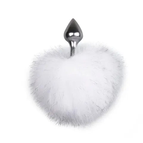 Bunny Tail Plug No. 1 - Silver/White - PlayBlue