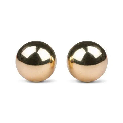Gold Ben Wa Love Balls - 22mm - PlayBlue