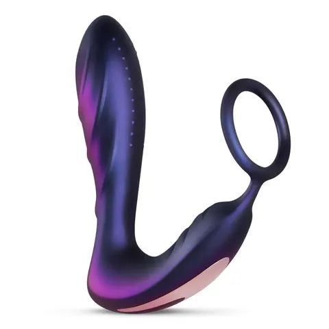 Hueman - Black Hole Remote Control Anal Vibrator Cock Ring - PlayBlue