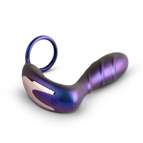 Hueman - Black Hole Remote Control Anal Vibrator Cock Ring - PlayBlue