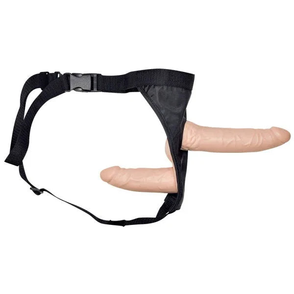 Double Pleasure Strap-On - PlayBlue