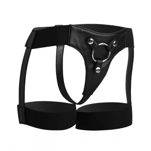 Bardot Garter Belt Style Strap On Harness - PlayBlue