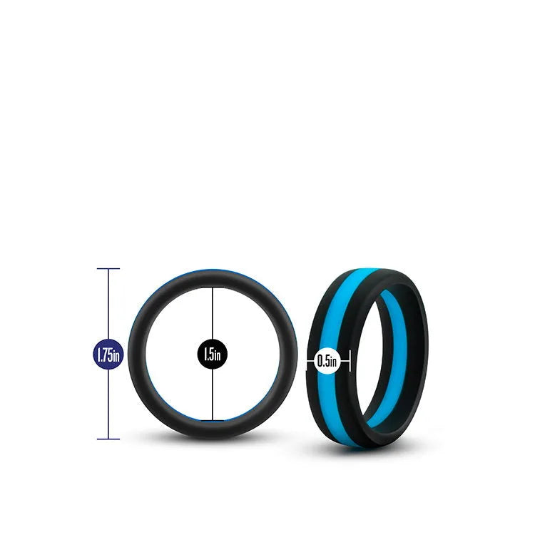 Performance Silicone Pro Cock Ring - PlayBlue