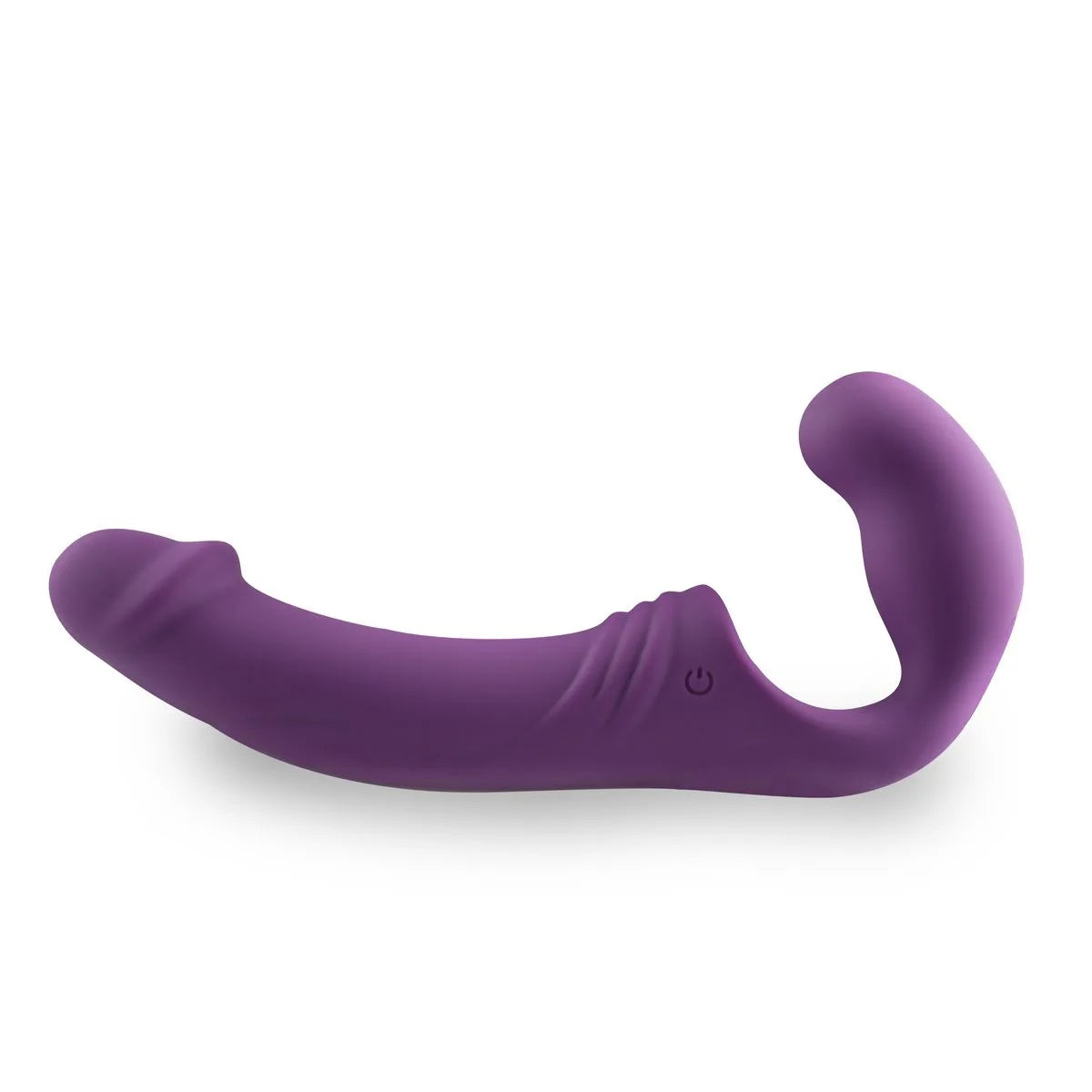 Strapless Silicone Rechargeable Strap-On Vibrator - PlayBlue