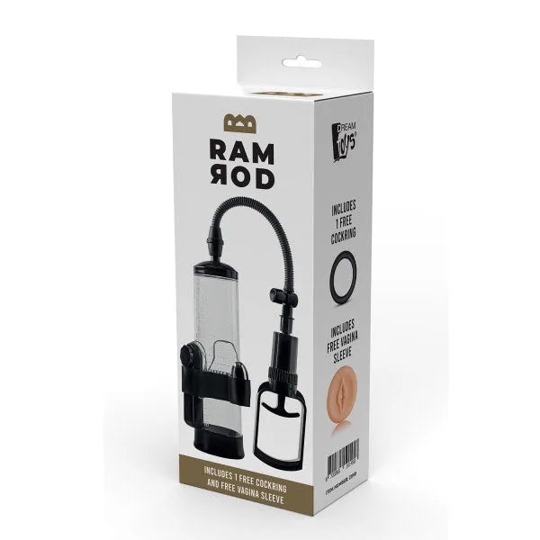 RAMROD Vibrating Penis Pump - Trigger Control - PlayBlue