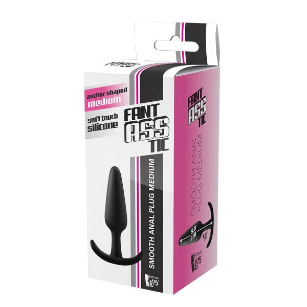 Fant-ASS-tic Smooth Anal Silicone Plug - Large - PlayBlue