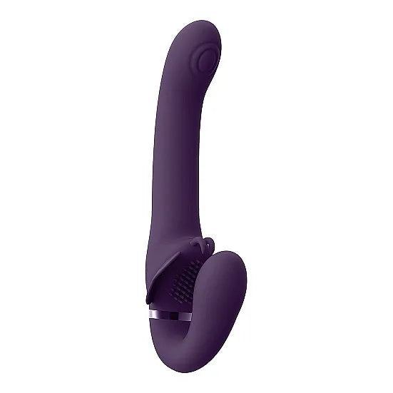Vive - Satu - Pulse-Wave & Vibrating Strapless Strapon - PlayBlue