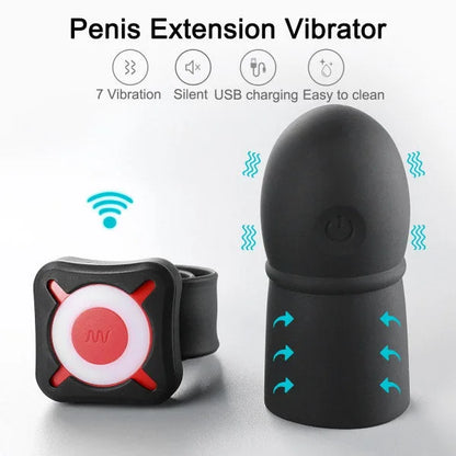 OTouch - Super Striker Lengthening Penis Sleeve with Vibrations