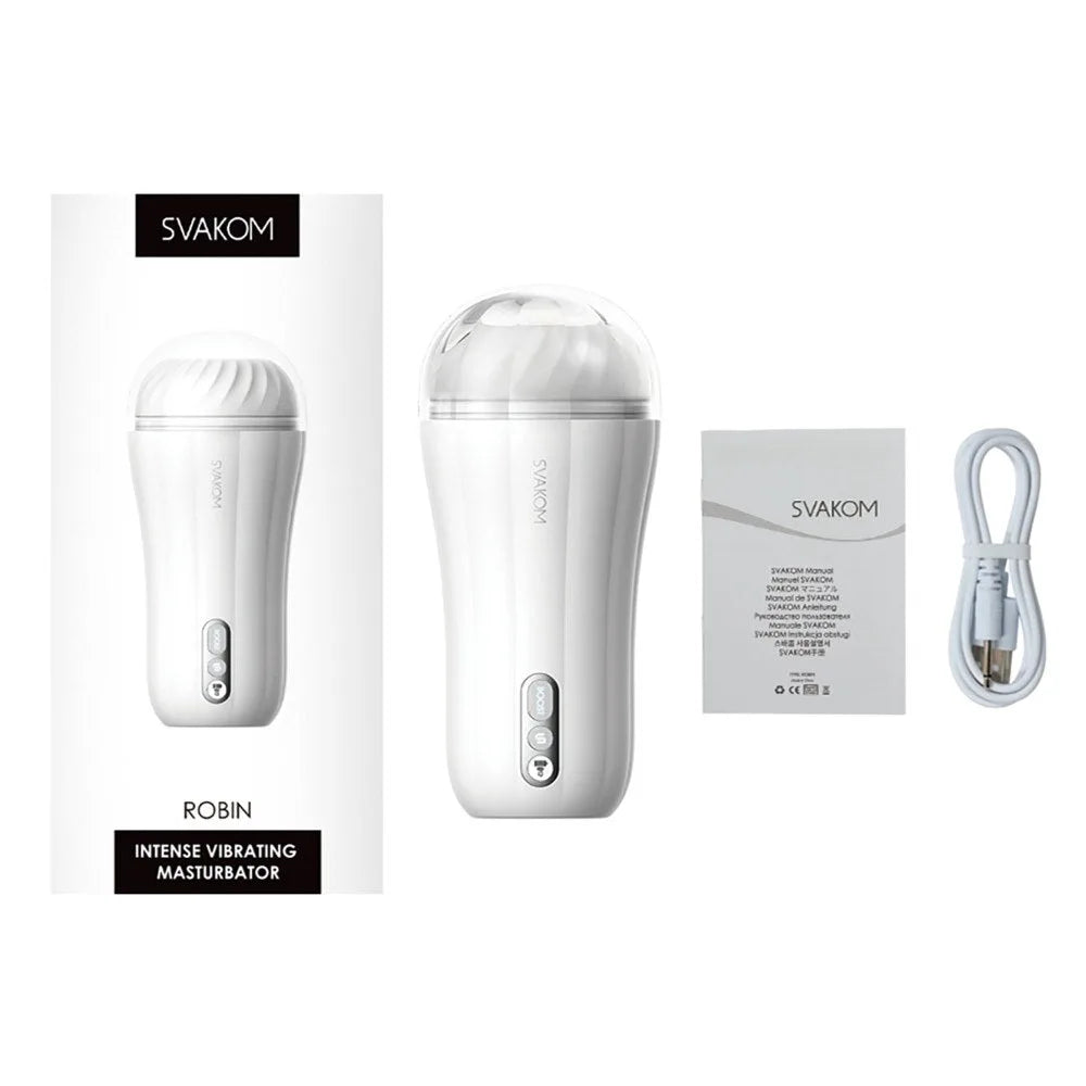 Svakom - Robin Rechargeable Masturbator - PlayBlue