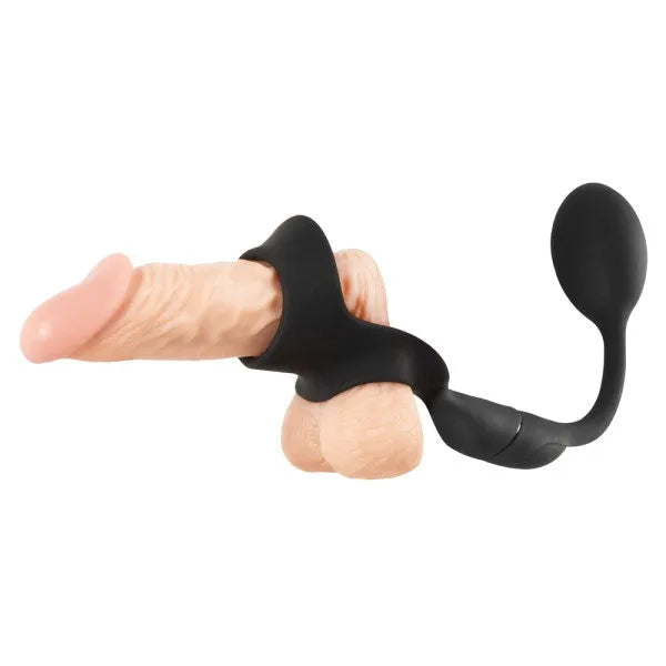Rebel - Remote Control Cock Ring & Plug - PlayBlue