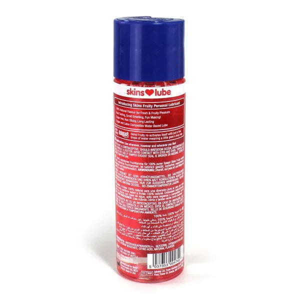 Skins Strawberry Water Based Lubricant - 130ml - PlayBlue